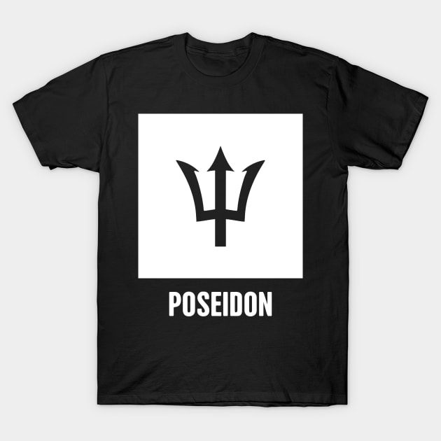 Poseidon | Greek Mythology God Symbol T-Shirt by MeatMan